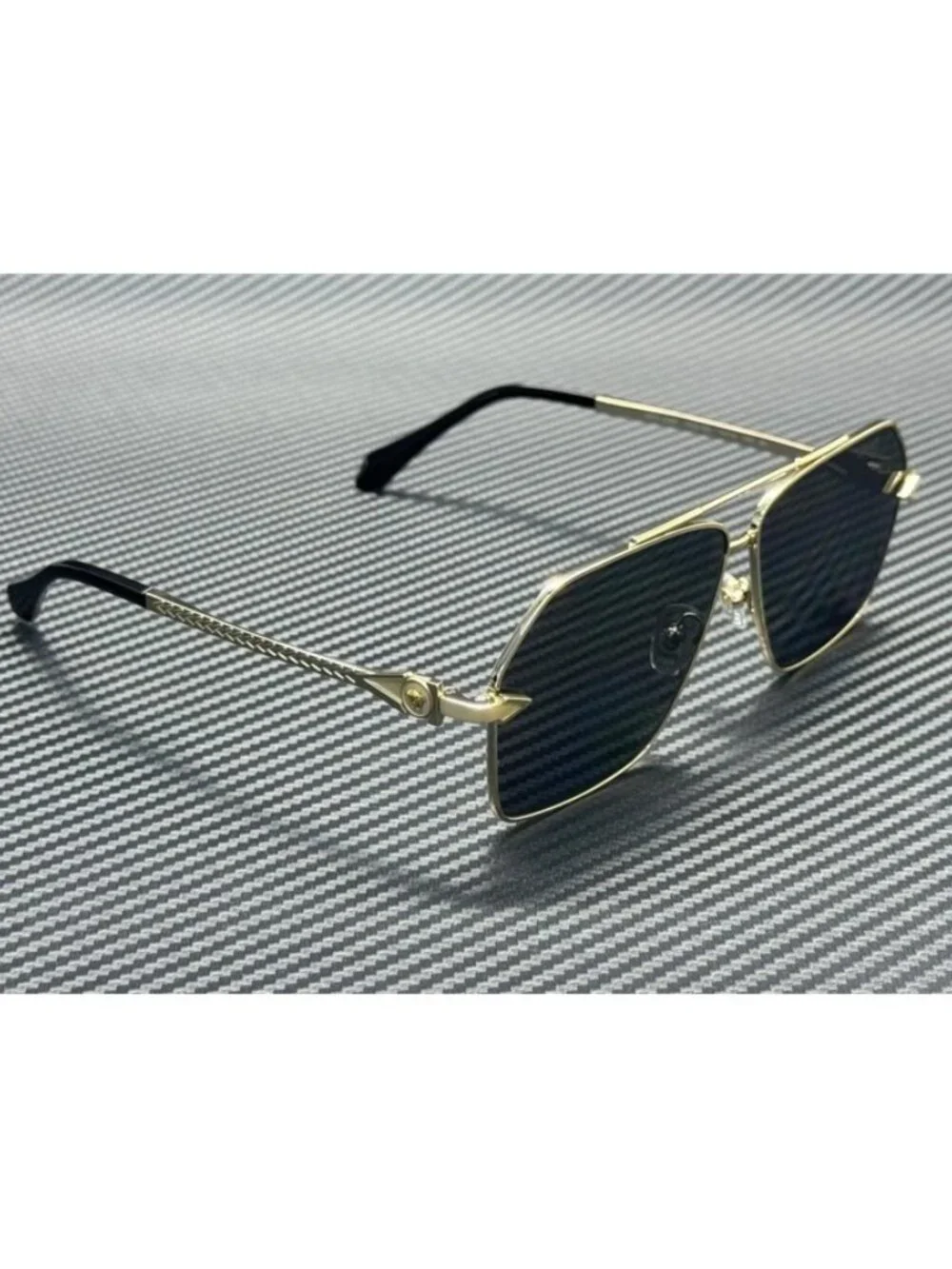 New Versace Men Gold Sunglasses 63-10-140